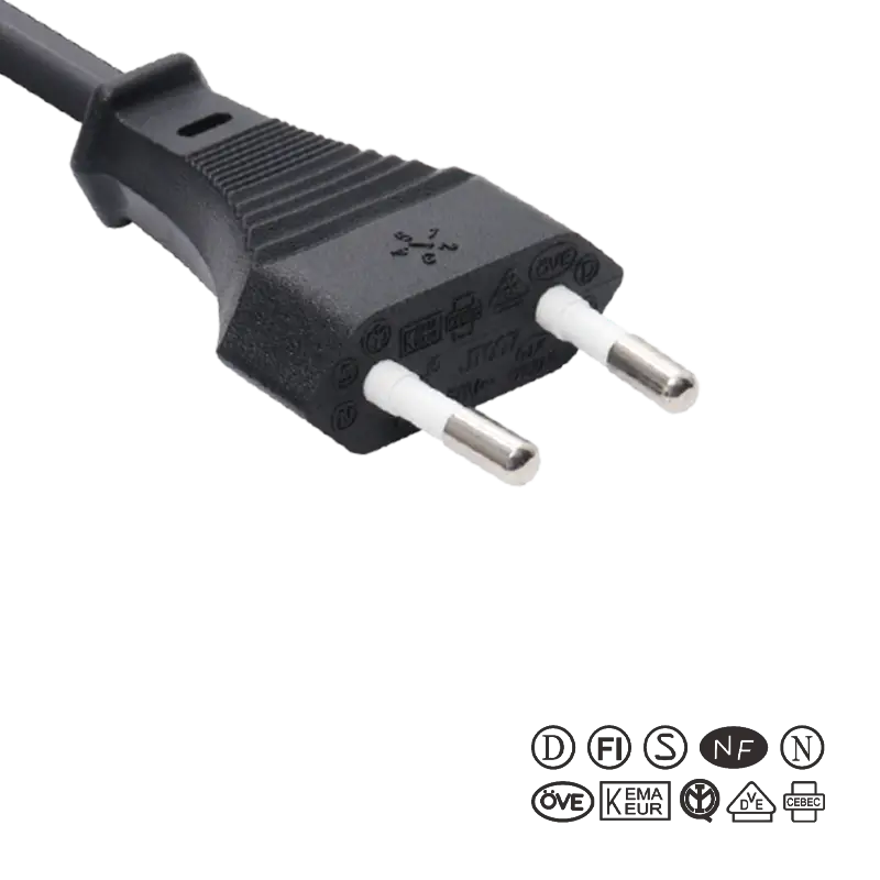 Is the European Standard Plug a detachable plug or a one-piece injection molded structure?