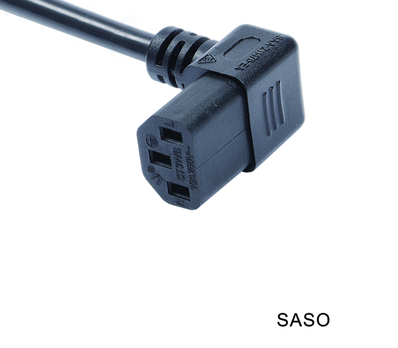 ST3WB IEC Connector 90-Degree Angled Female Socket C13 Compliant With Australian Standards