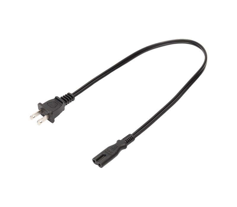 JT-2+ST2/FY-ST2 10A 125V Two-Pin American Standard Plug with IEC Connector C7