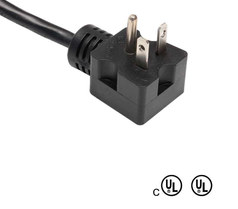 JT2-3I/JT-3H 20A 125V American Standard 3-Pin 90-Degree Angle Plug