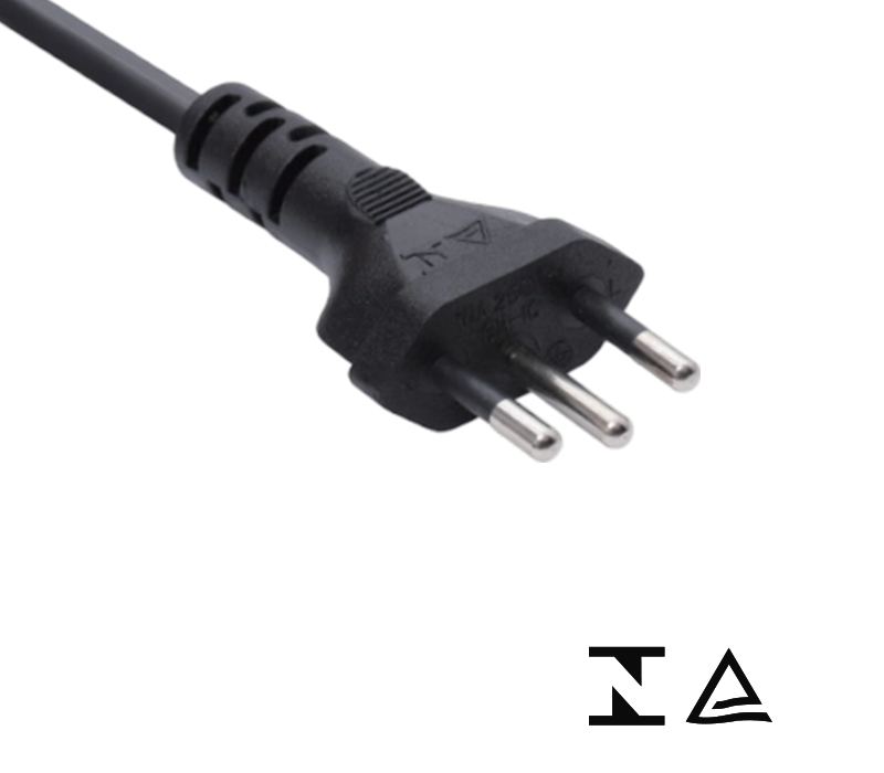 B3-10 10A 250V Three-Pin Brazilian Plug