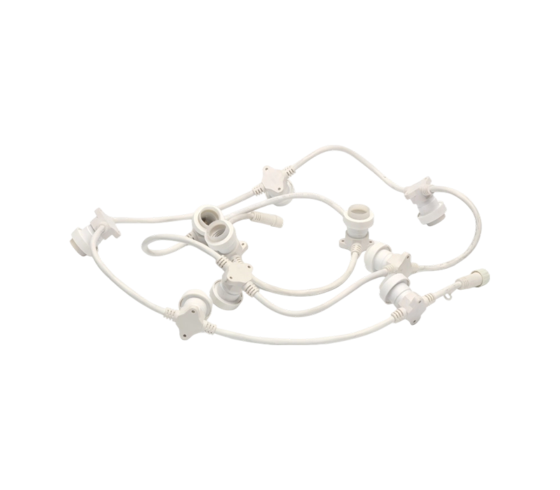 White LED Light String With Waterproof Connectors