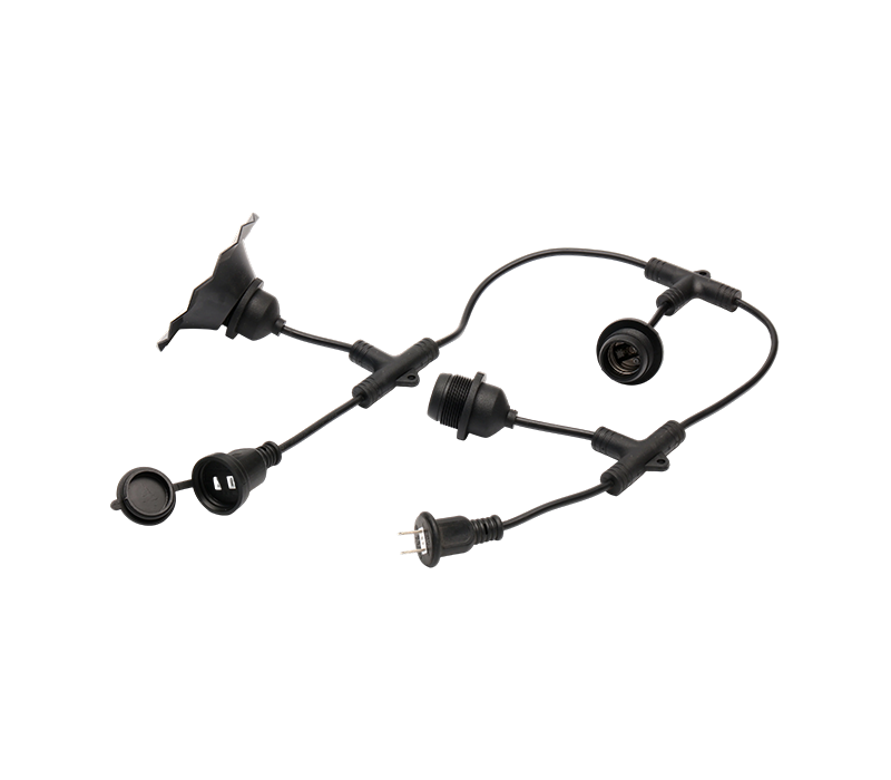 JD-2-24 US-Spec Outdoor Lighting Fixtures LED Waterproof Garden Lights S14 String Lights E26 Sockets