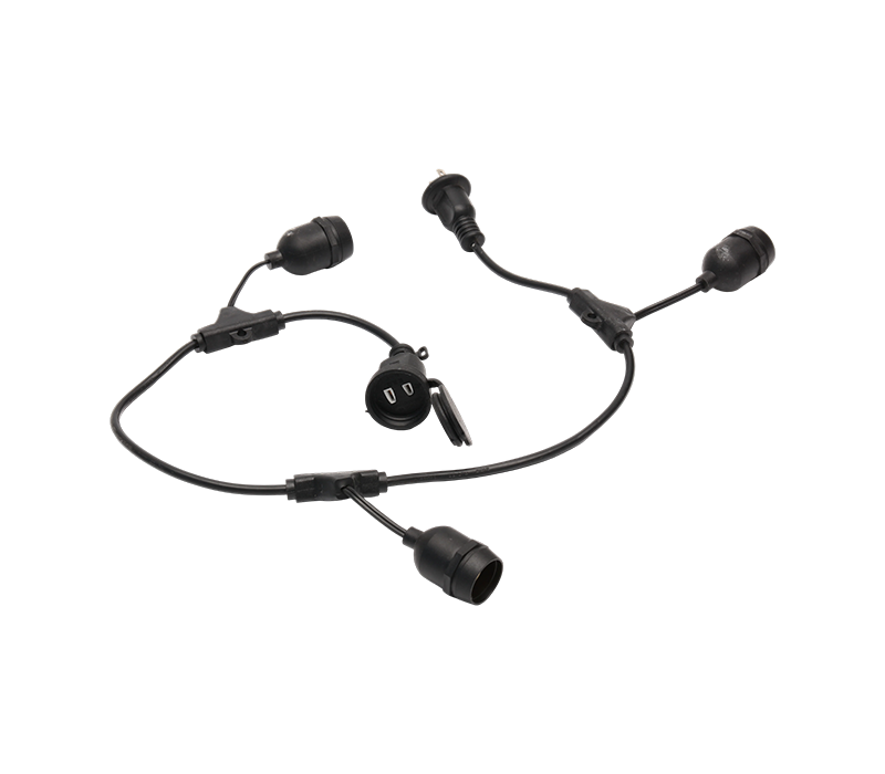 LED Christmas Decorative Light String with Japanese Waterproof Plug and Socket