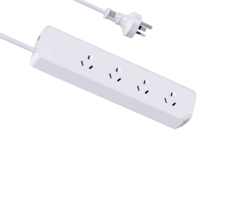 AU01 Australian-Style Power Strip with Four Outlets