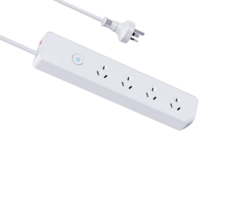 AU03 Australian-Style Power Strip with Four Outlets, With Switch