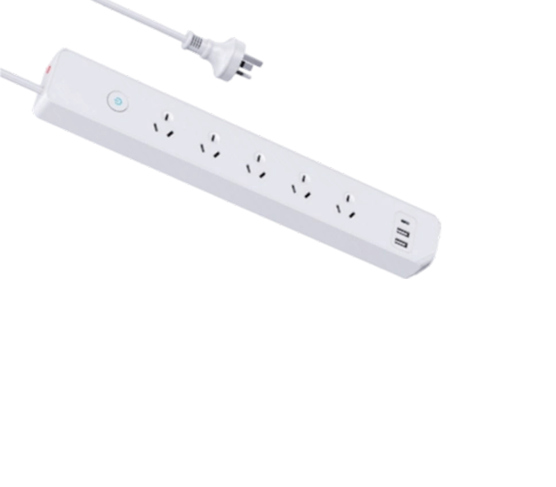 AU06 Australian-Style Power Strip with 5 Outlets